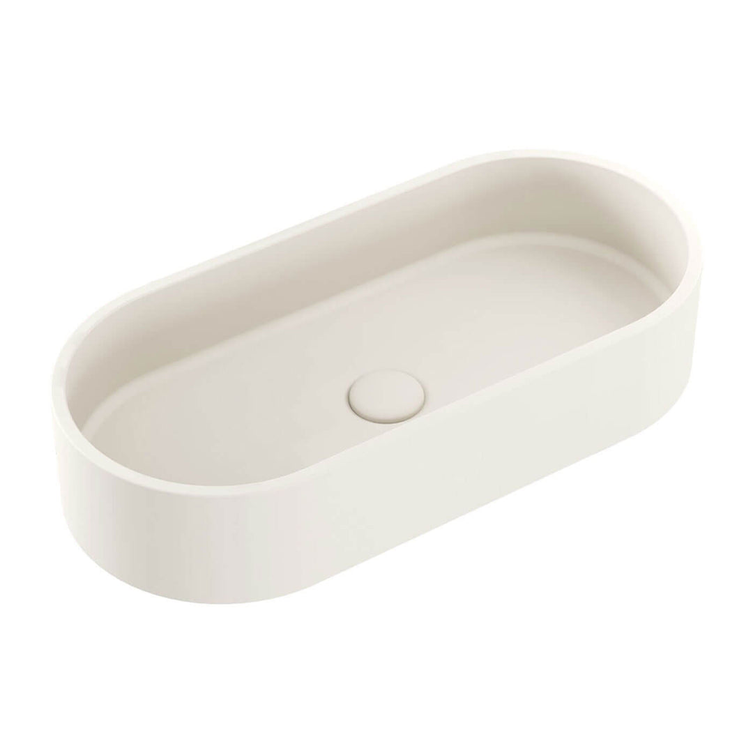 Alba Pill Concrete Above Counter Basin 600x280mm