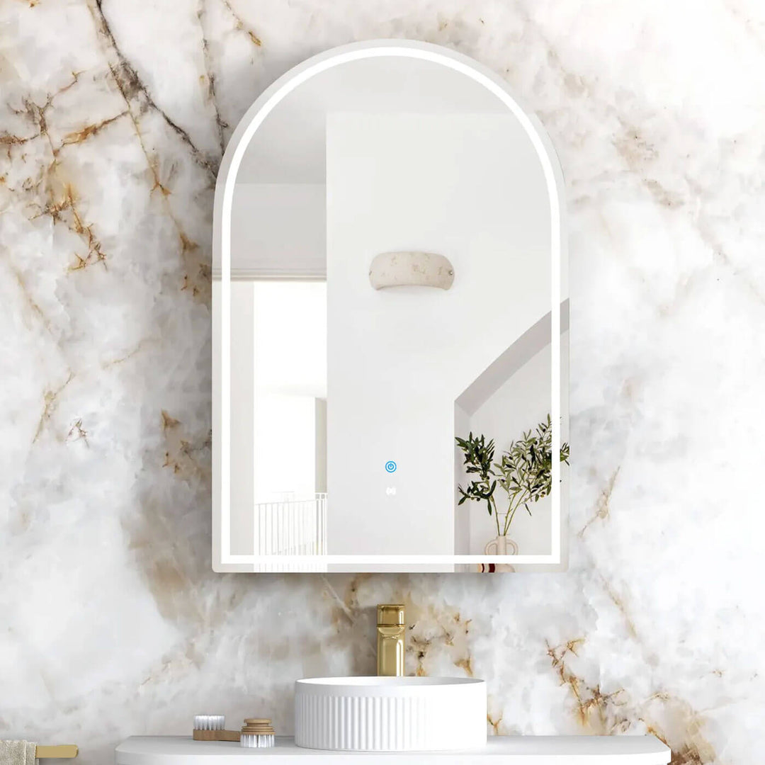Archie LED Mirror Shaving Cabinet Arched 900x600mm