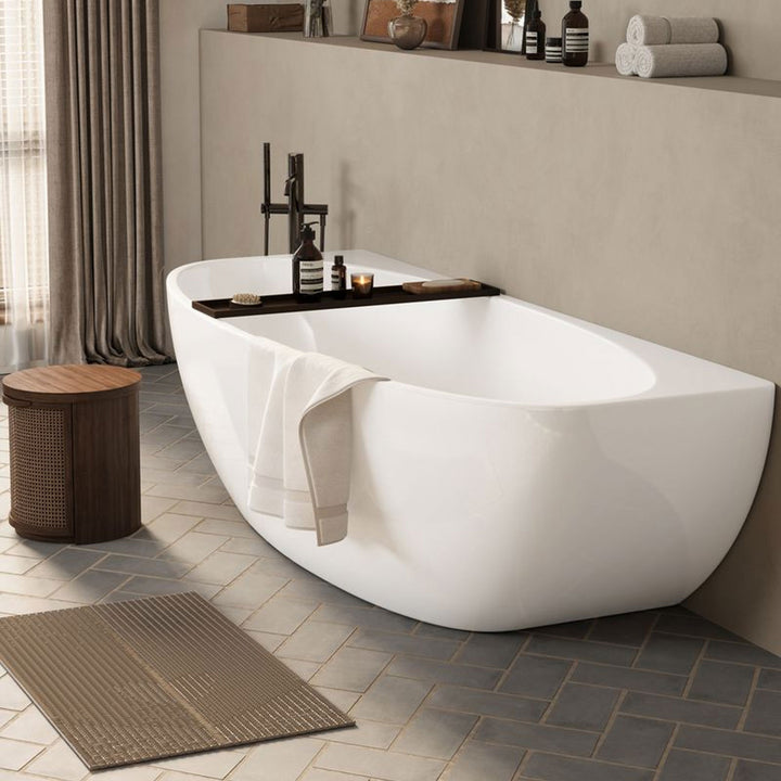 Atlantic Curved Back to Wall Bathtub