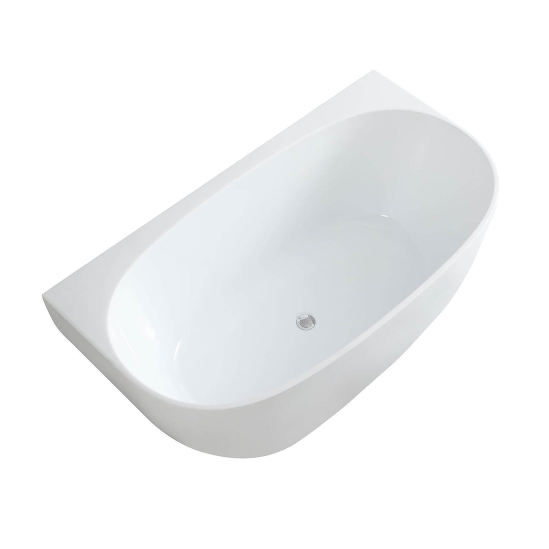 Atlantic Curved Back to Wall Bathtub