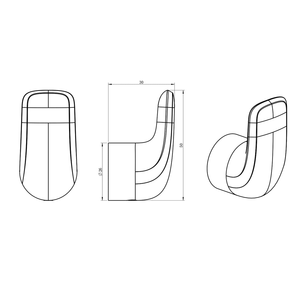 Berlin Round Robe Hook