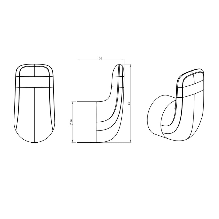 Berlin Round Robe Hook