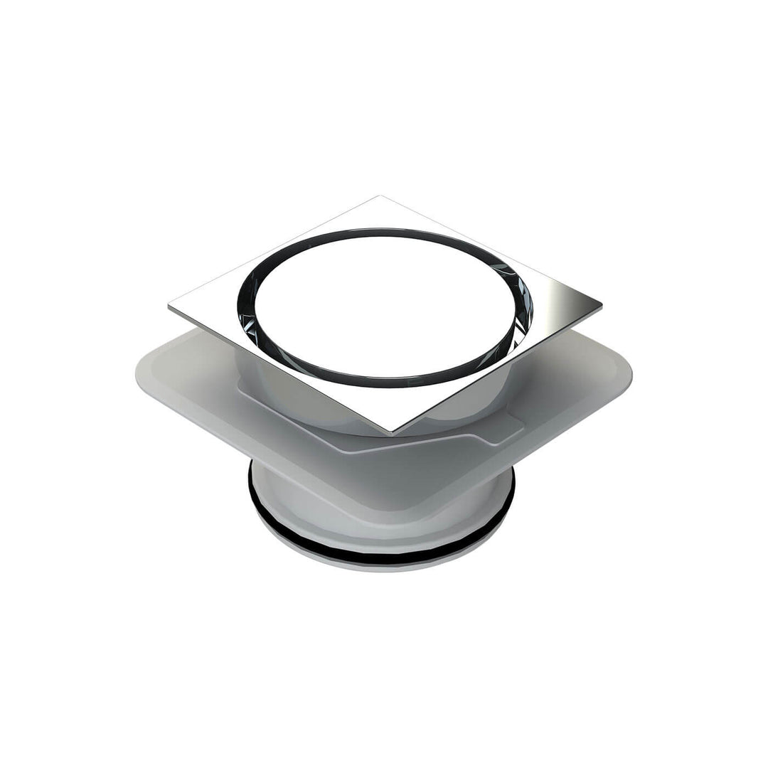 Bermuda Square Flipper Tile Insert Floor Waste 115mm