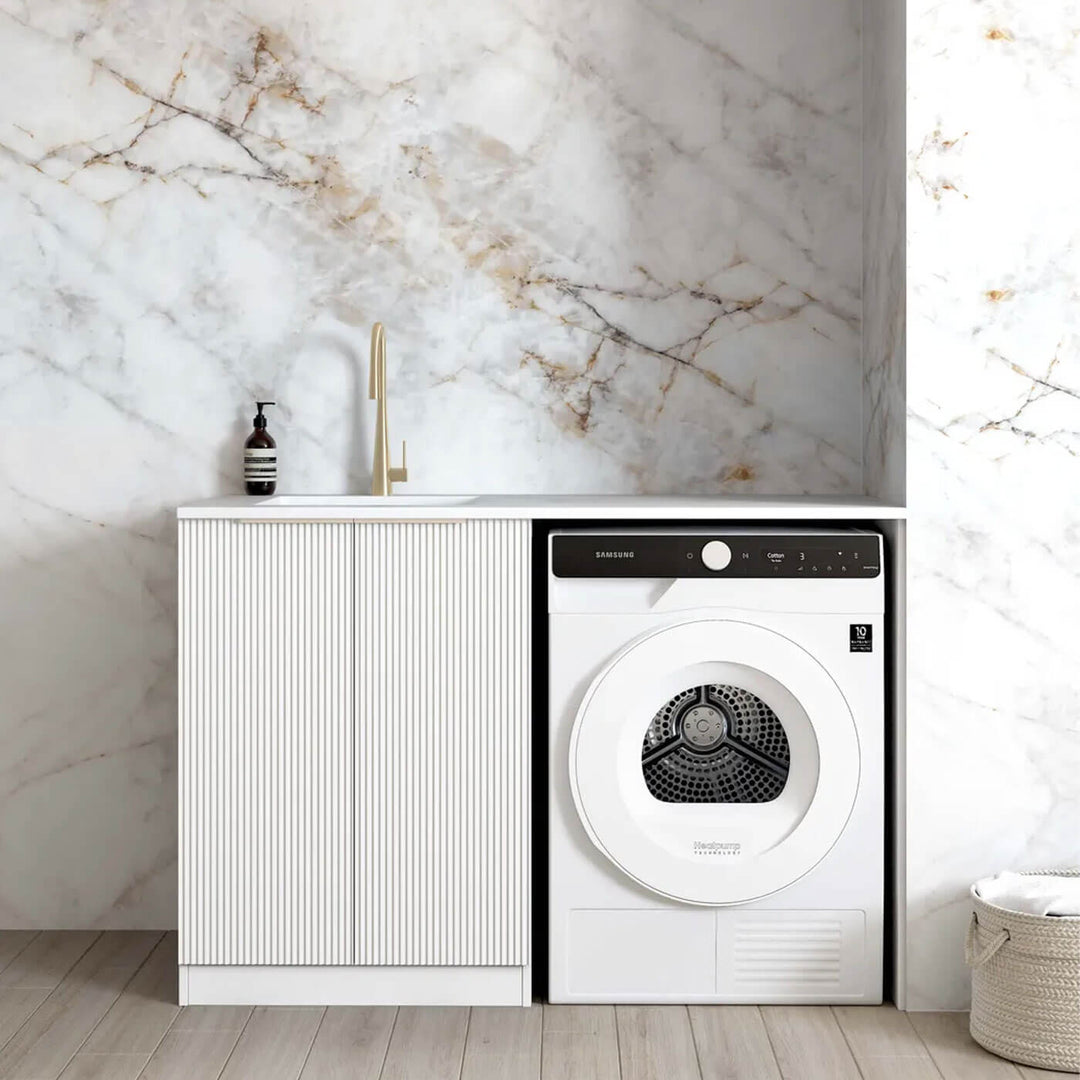 Bondi Fluted Laundry Cabinet Kit 1300mm