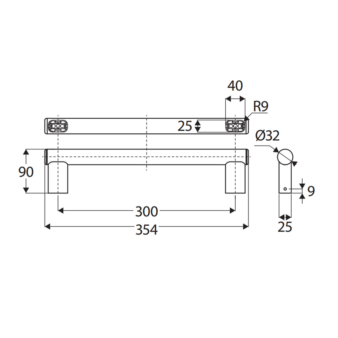 Care Slimline Grab Rail