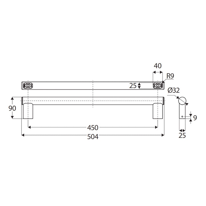 Care Slimline Grab Rail