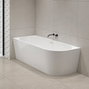 Eco Corner Overflow Bathtub Gloss White 1400-1700mm