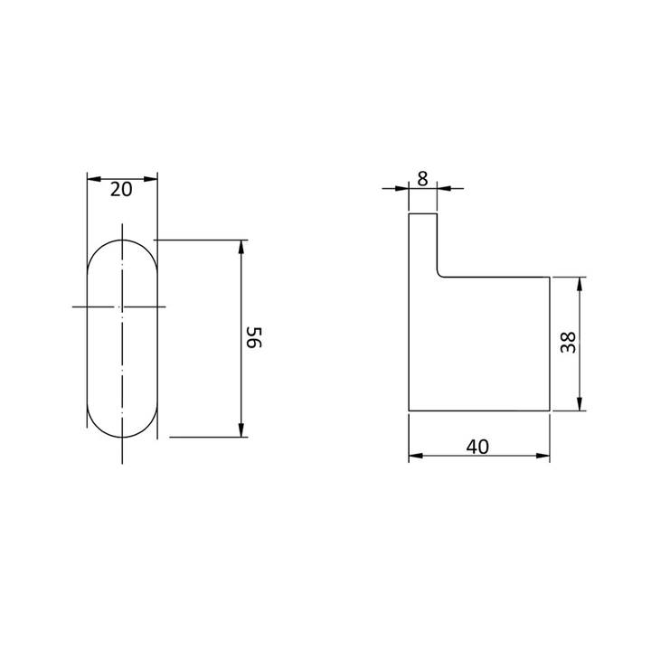 Eli Curved Robe Towel Hook