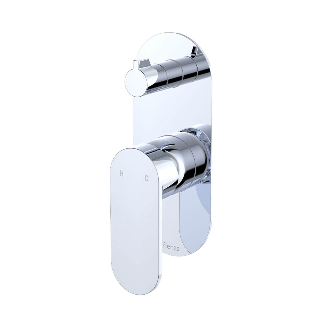 Empire Slim Single Backplate Diverter Wall Mixer