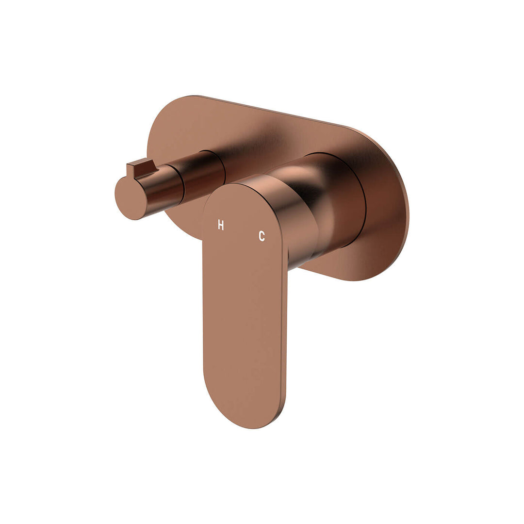 Empire Slim Horizontal Single Plate Diverter Wall Mixer