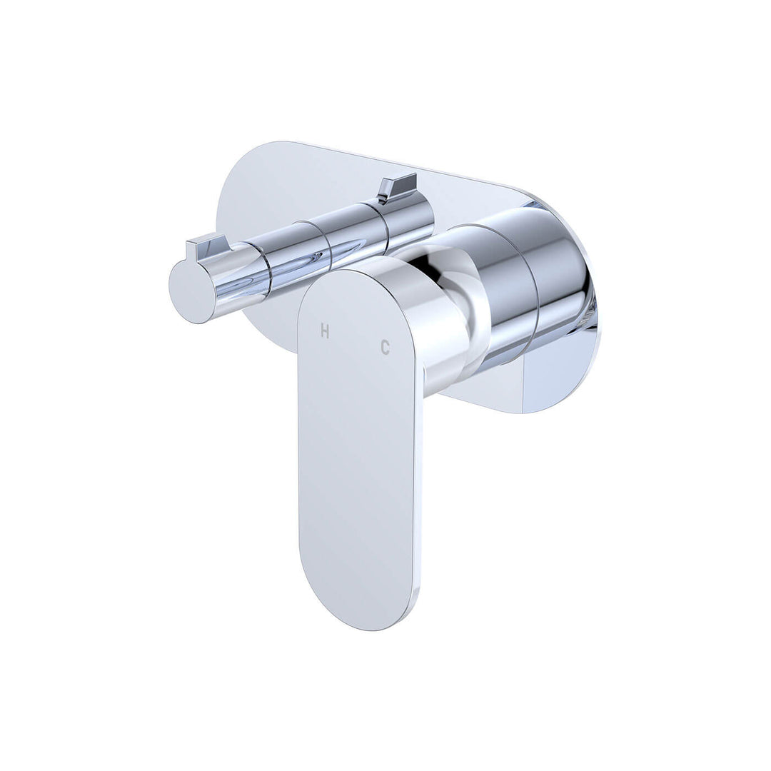 Empire Slim Horizontal Single Plate Diverter Wall Mixer