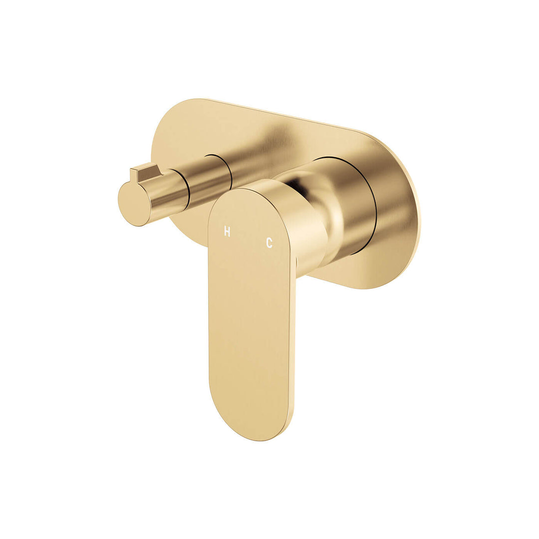 Empire Slim Horizontal Single Plate Diverter Wall Mixer