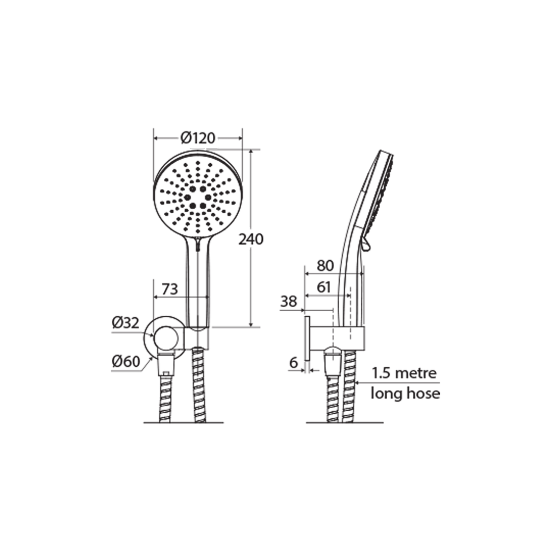 Empire Slim Shower Handset