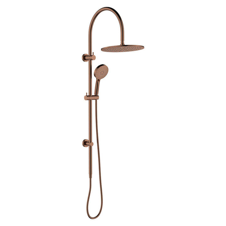 Empire Slim Twin Gooseneck Shower Rail