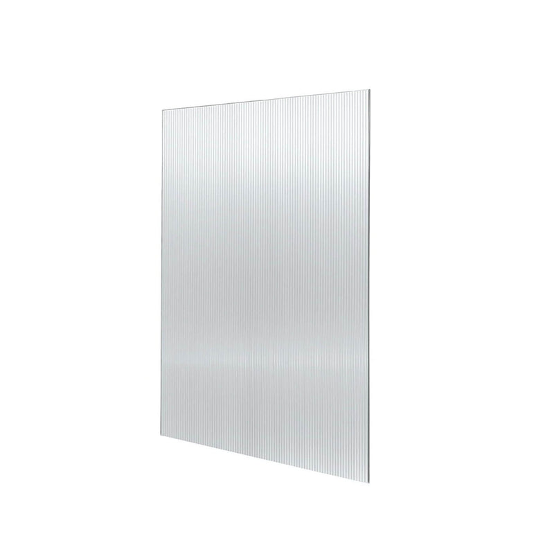 10mm Frameless Fluted Bathtub Shower Screen Fixed Panel 900x1600mm