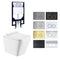 Kansas Wall Hung Rimless Toilet R&T Cistern Package