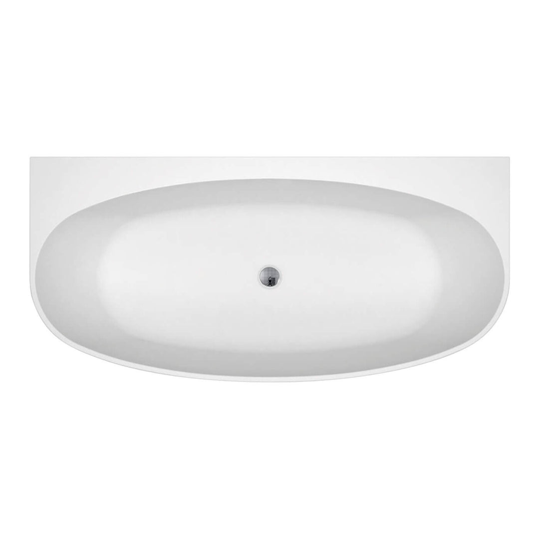 Keeto Back to Wall Bathtub Gloss White