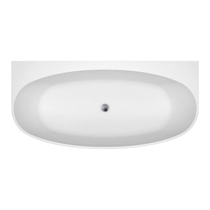 Keeto Back to Wall Bathtub Gloss White