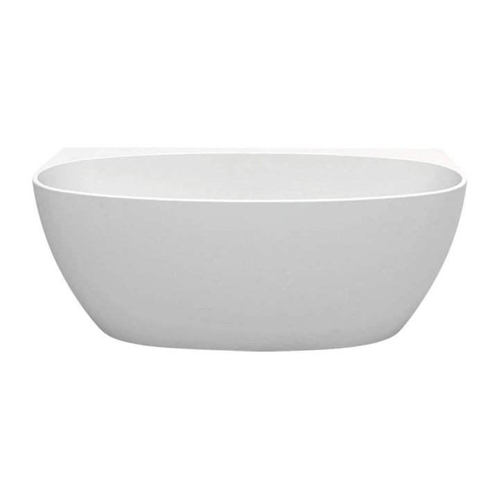 Keeto Back to Wall Bathtub Gloss White