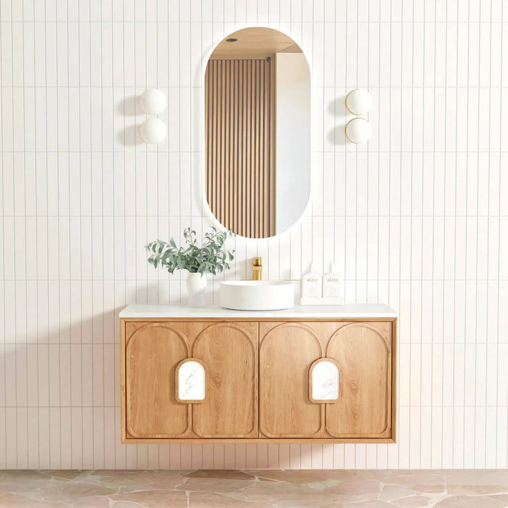 Laguna Natural Oak Wall Hung Vanity