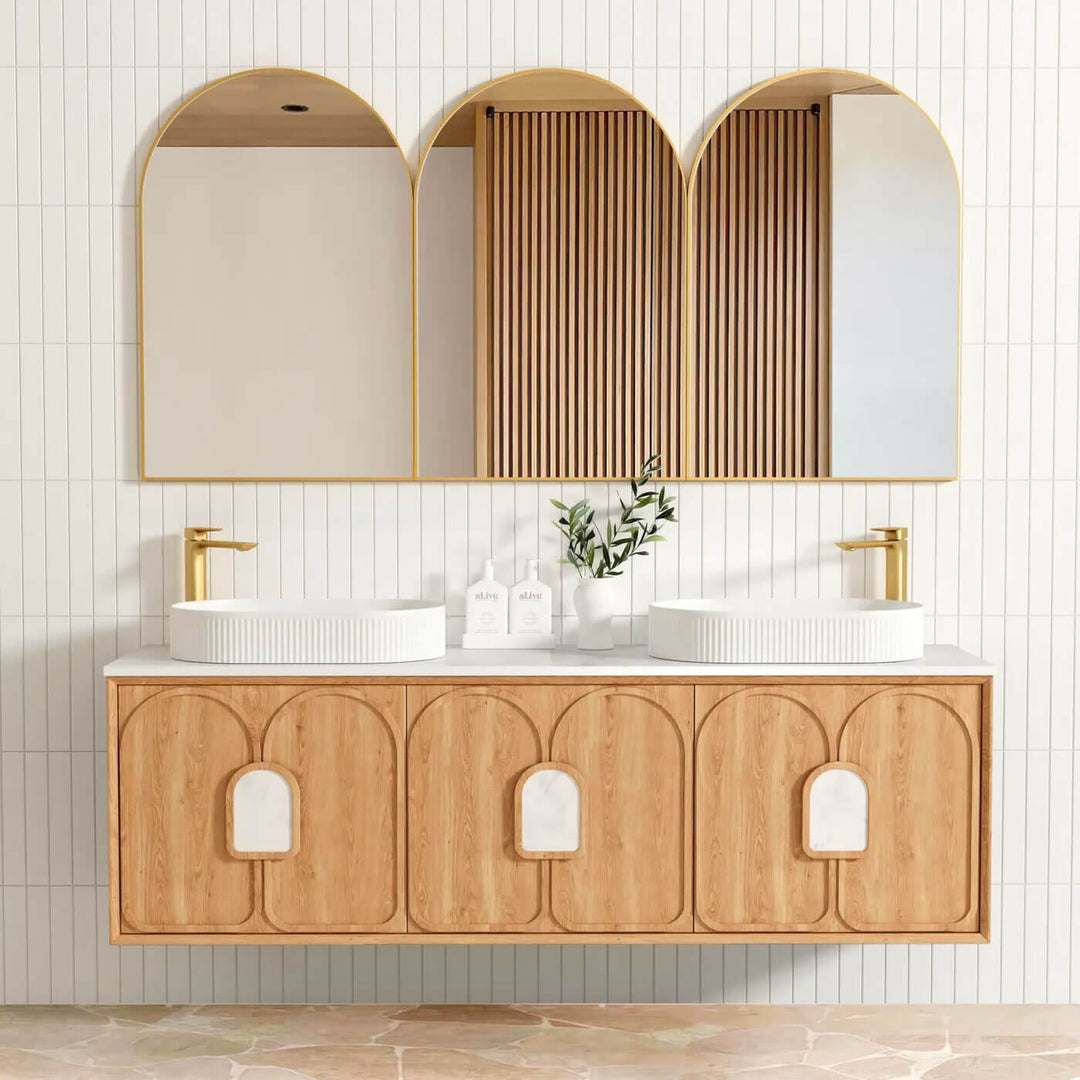 Laguna Natural Oak Wall Hung Vanity