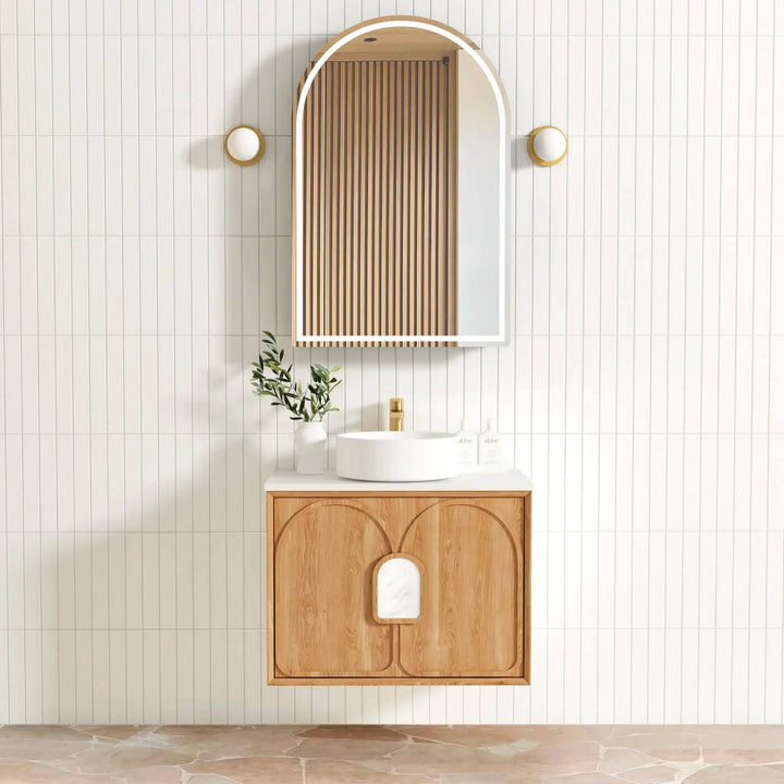 Laguna Natural Oak Wall Hung Vanity