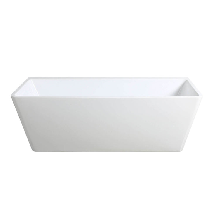 Lune Square Back to Wall Bathtub