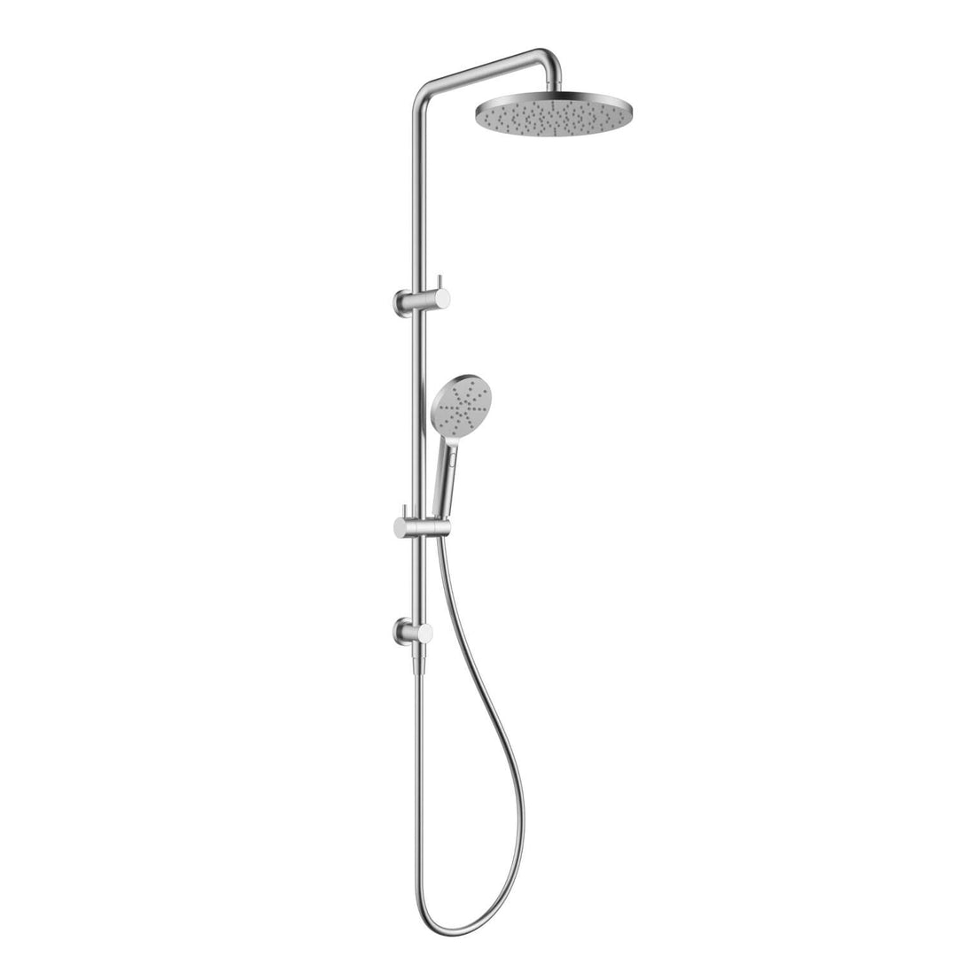 Milan Round Twin Shower Rail System