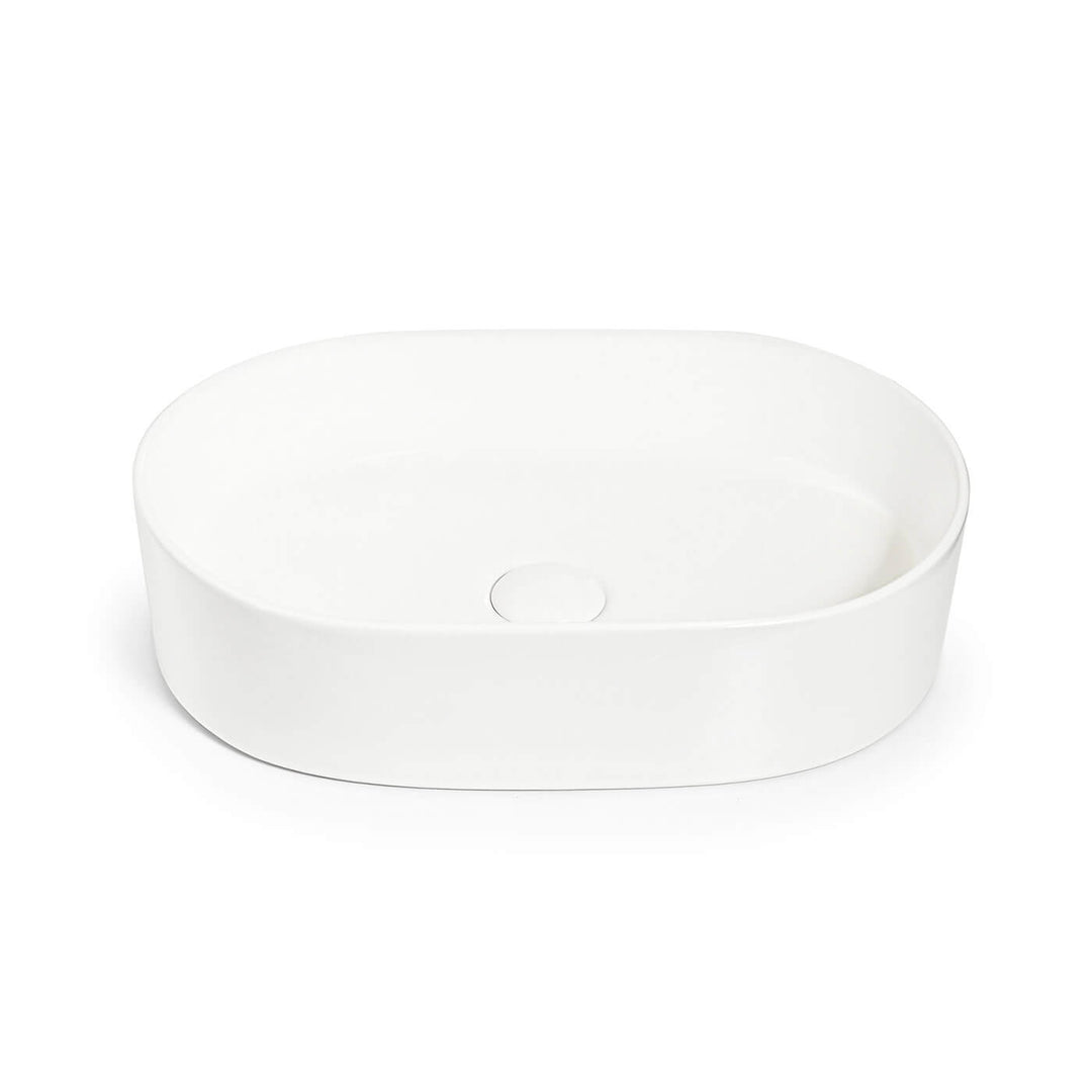 Berlin Pill LUX Oval Above Counter Ceramic Basin 500mm
