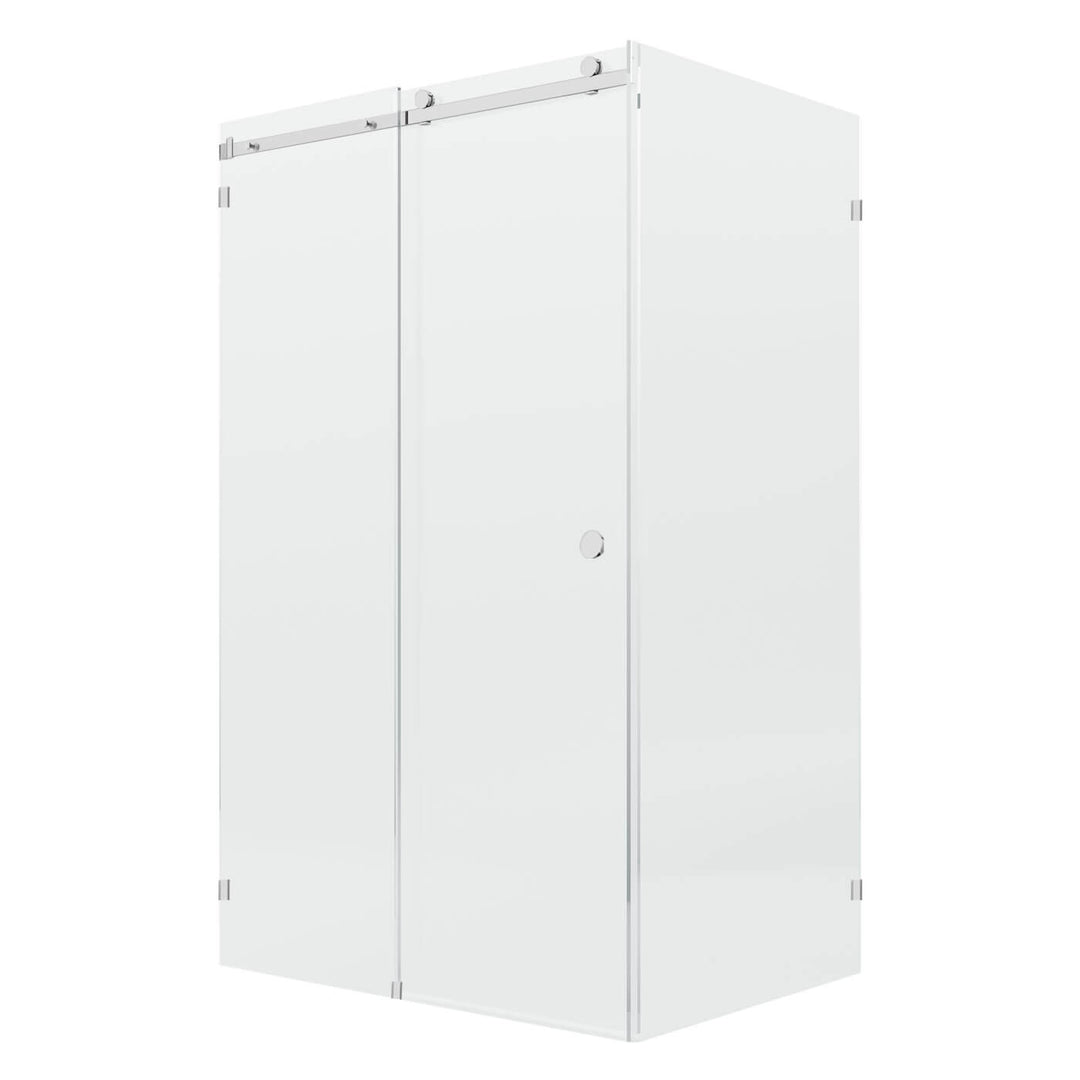 10mm Fully Frameless Sliding Shower Screen Front & 900mm Return