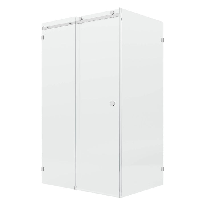 10mm Fully Frameless Sliding Shower Screen Front & 900mm Return