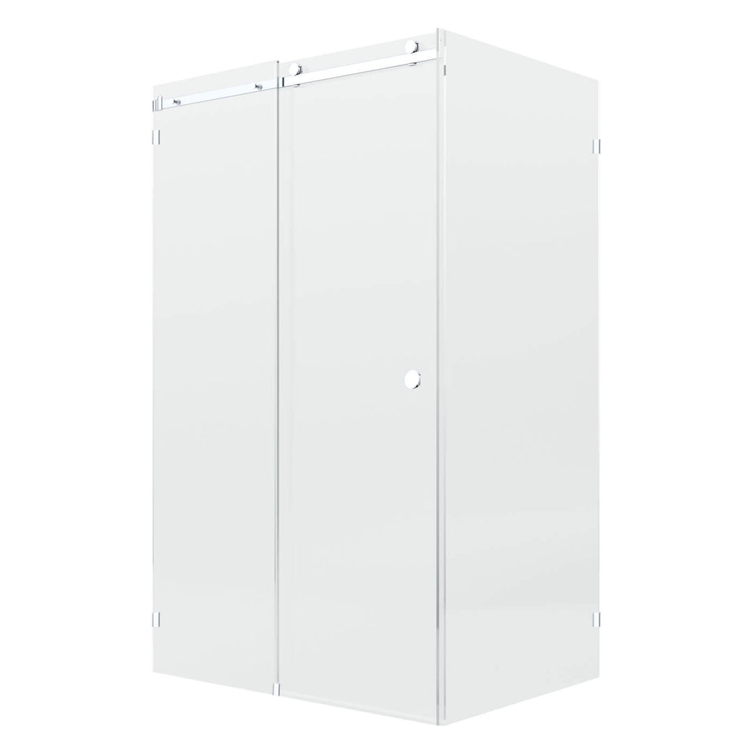 10mm Fully Frameless Sliding Shower Screen Front & 900mm Return