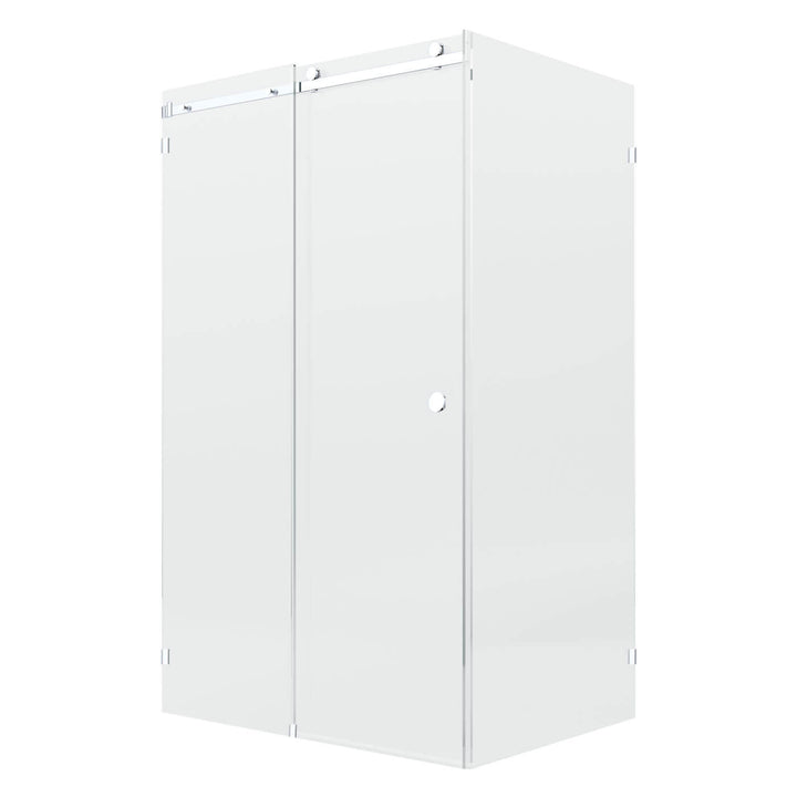 10mm Fully Frameless Sliding Shower Screen Front & 900mm Return