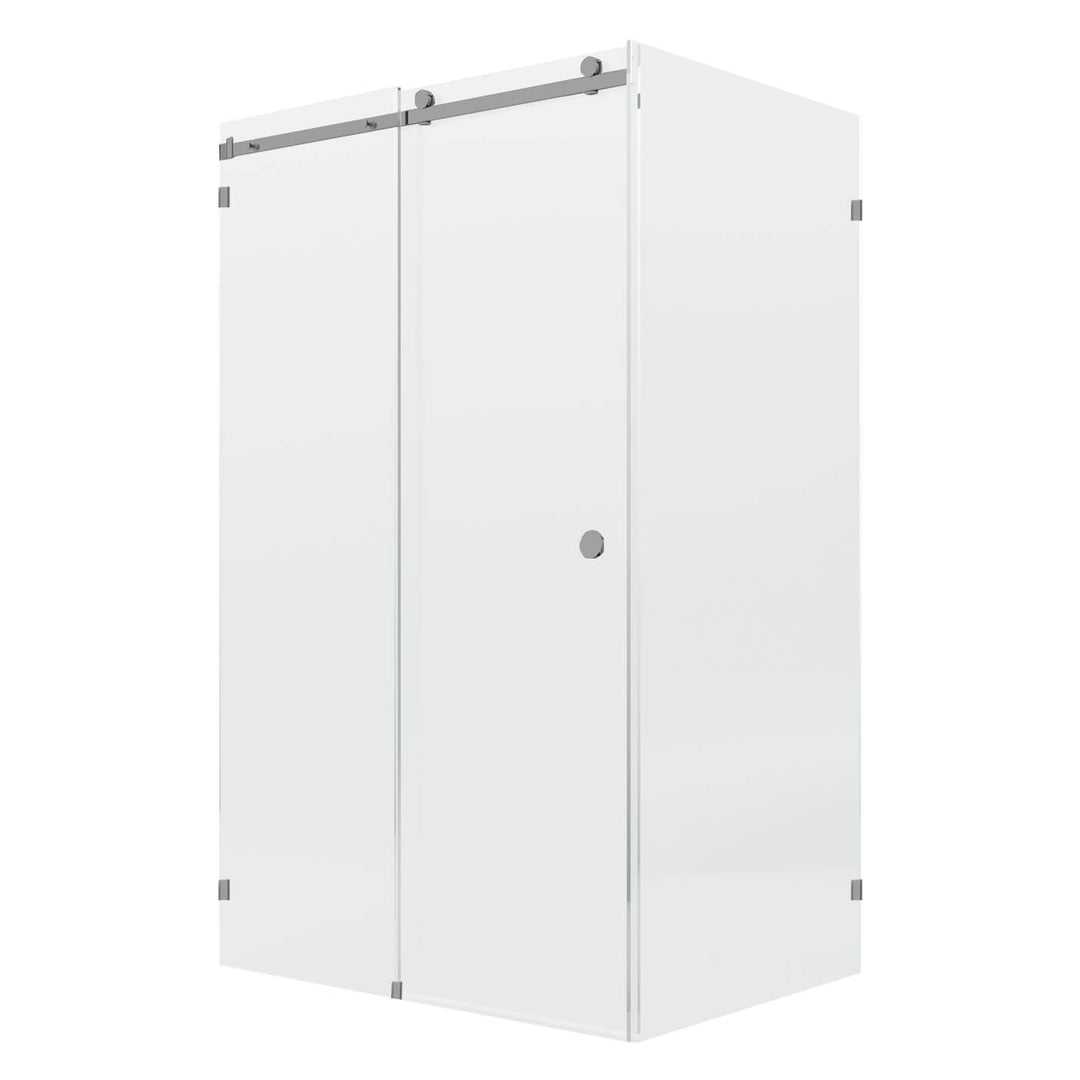 10mm Fully Frameless Sliding Shower Screen Front & 900mm Return