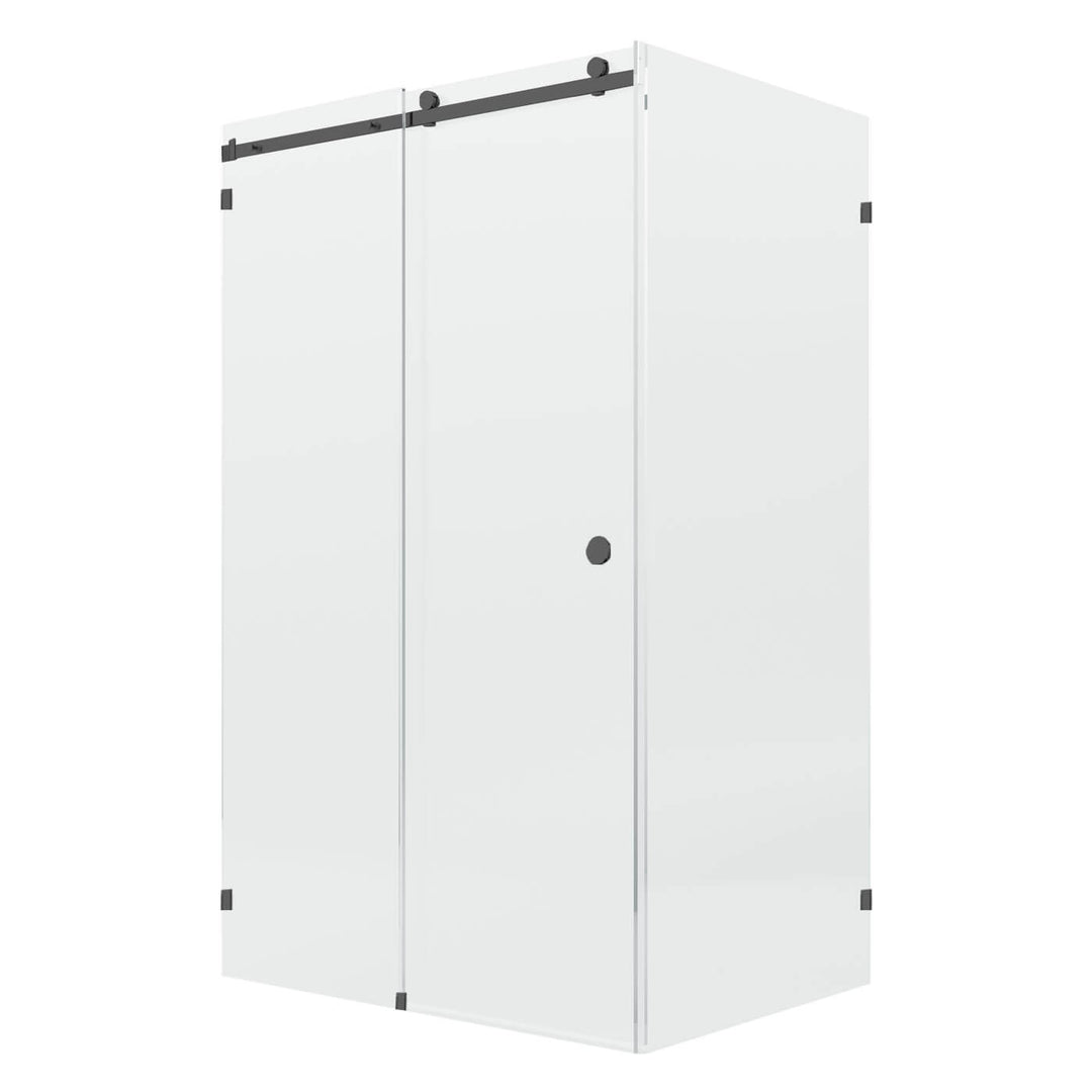 10mm Fully Frameless Sliding Shower Screen Front & 900mm Return