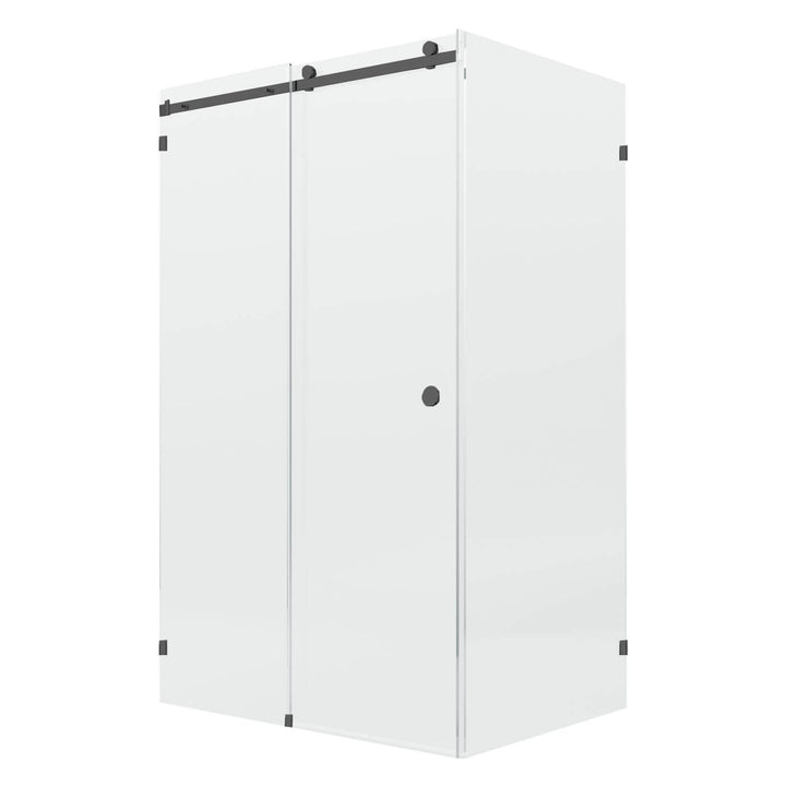 10mm Fully Frameless Sliding Shower Screen Front & 900mm Return