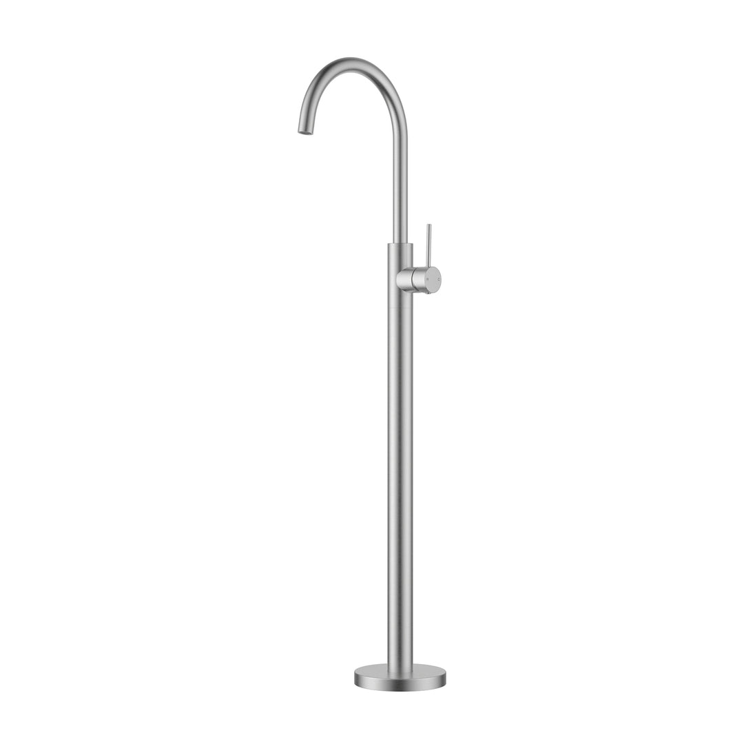Slimline Stainless Steel Freestanding Bath Mixer