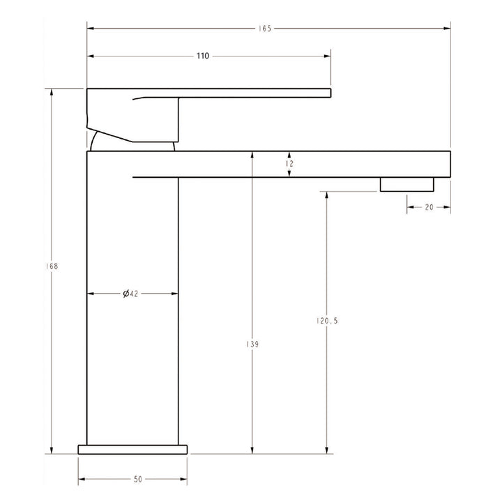 Sora Stainless Steel Basin Mixer