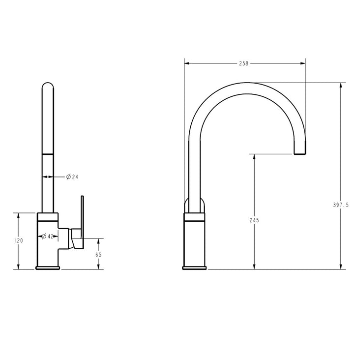Sora Stainless Steel Sink Mixer