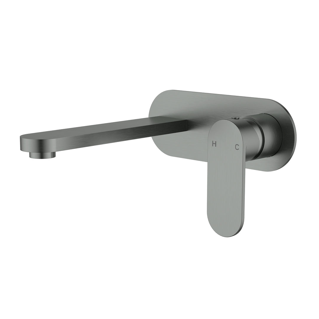 Sora Stainless Steel Wall Mixer Set Single Backplate