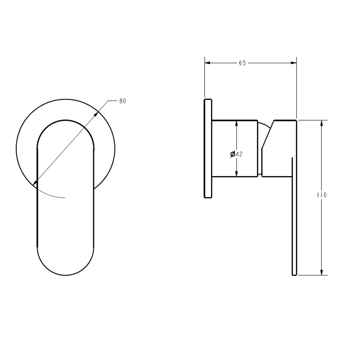 Sora Stainless Steel Wall Mixer