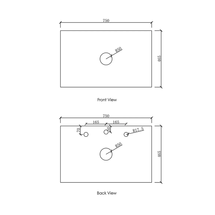 Otti Vanity Stone Benchtop