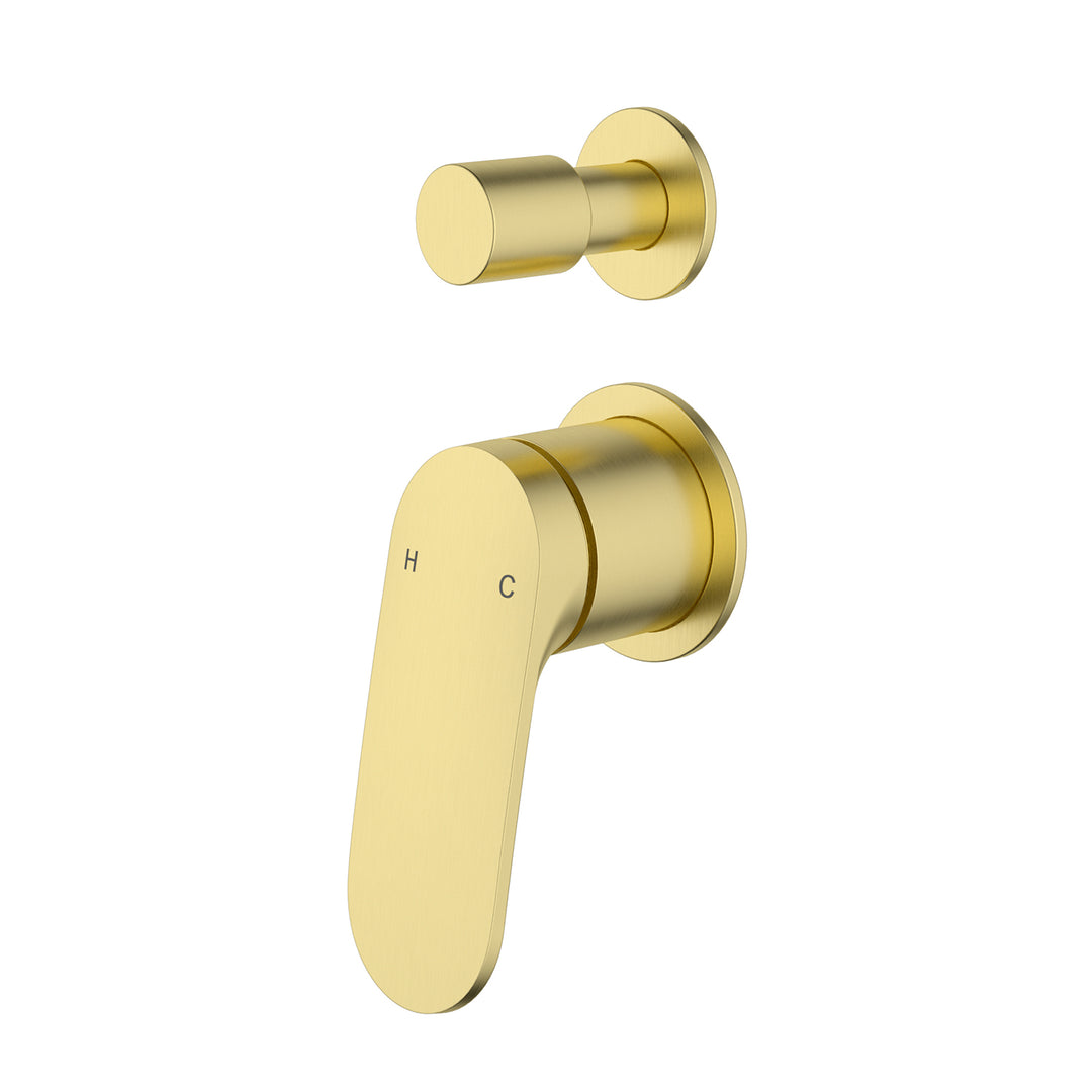 Sulu Brass Diverter Wall Mixer