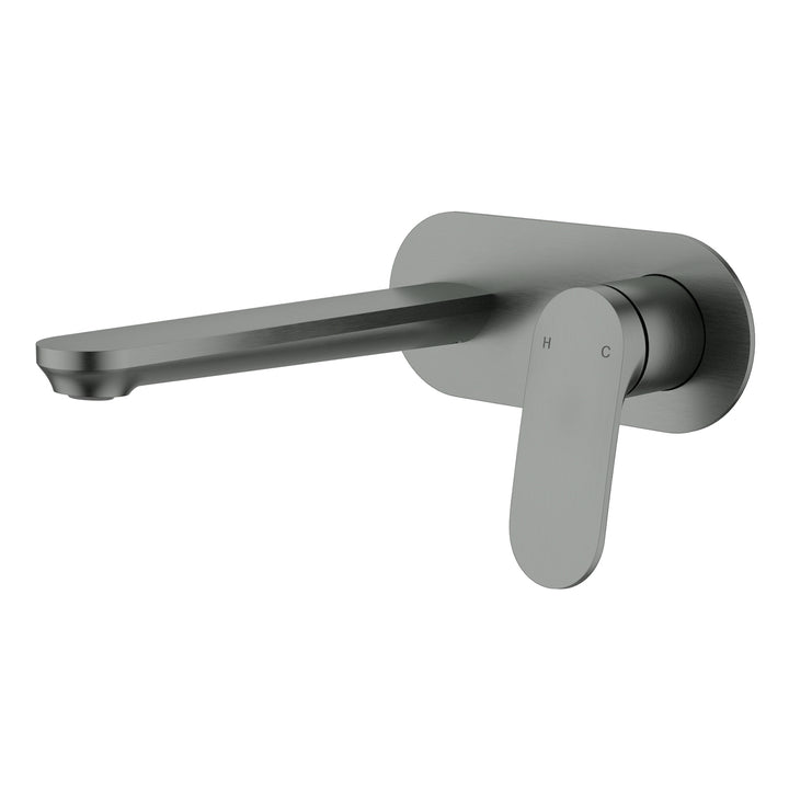 Sulu Brass Wall Mixer Set Single Backplate