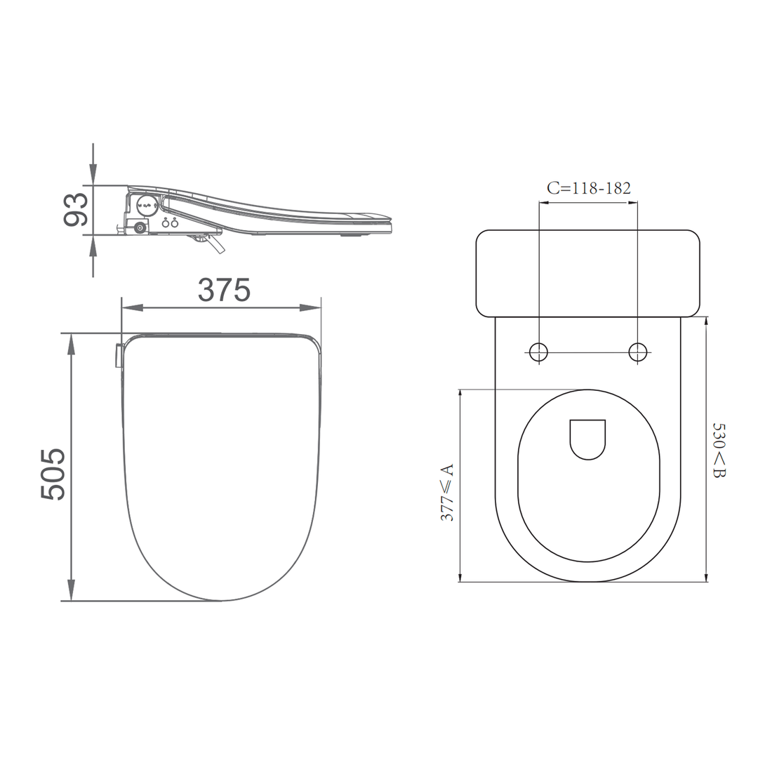 Thea Lux Electric Smart Bidet Seat