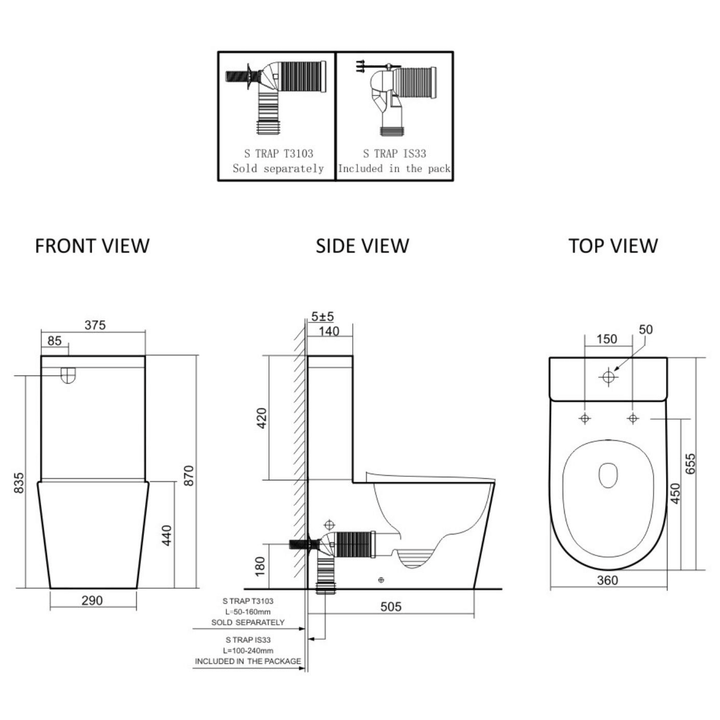 Thea Vega Electric Smart Bidet Toilet Set
