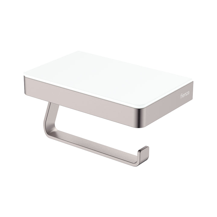 Tono Glass Shelf Toilet Roll Holder