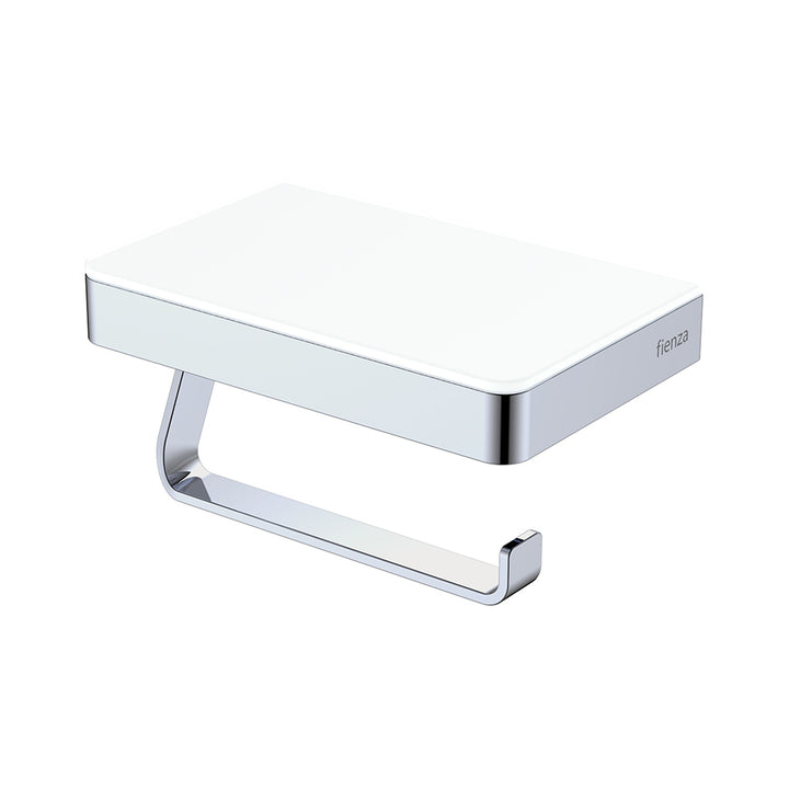 Tono Glass Shelf Toilet Roll Holder