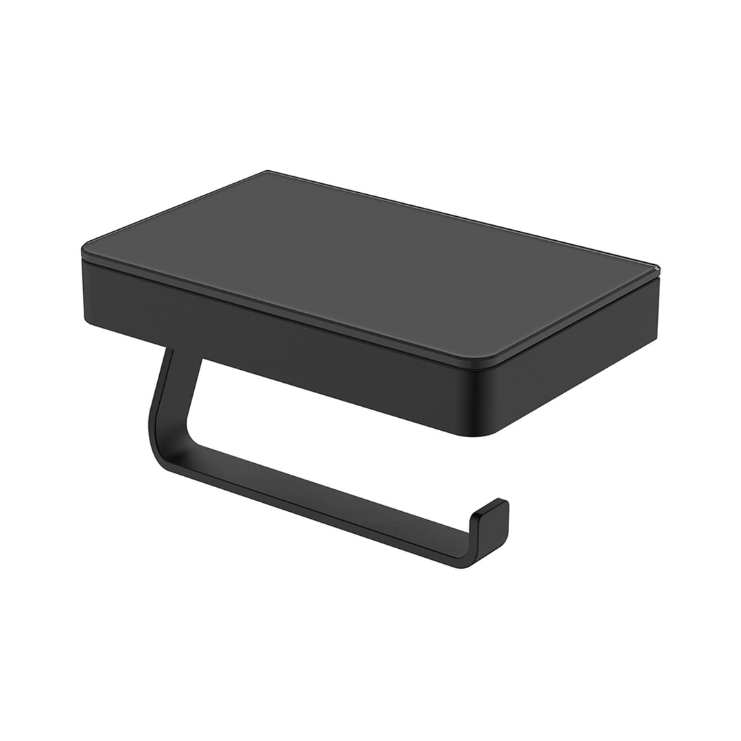Tono Glass Shelf Toilet Roll Holder