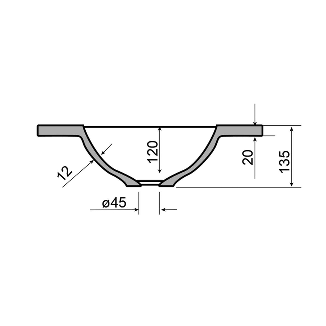 Universal Solid Surface Vanity Benchtop
